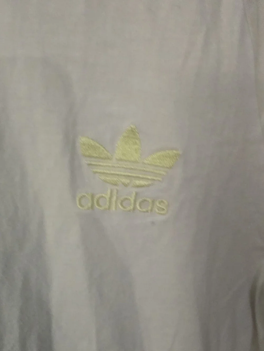 adidas Pale Yellow Trefoil Short Sleeve Tee